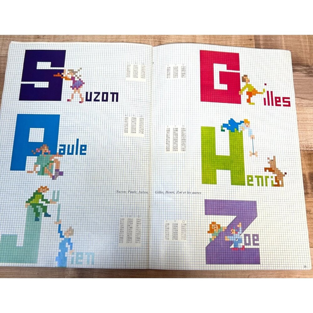 DMC Library Cross Stitch Embroidery Leisure Book Alphabets  Margaret C. Solmon - Picture 3 of 4